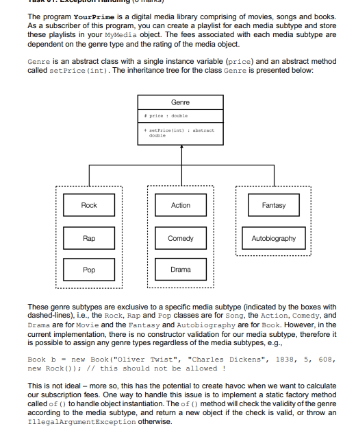 please provide java code solution to task 2 only - using alternative