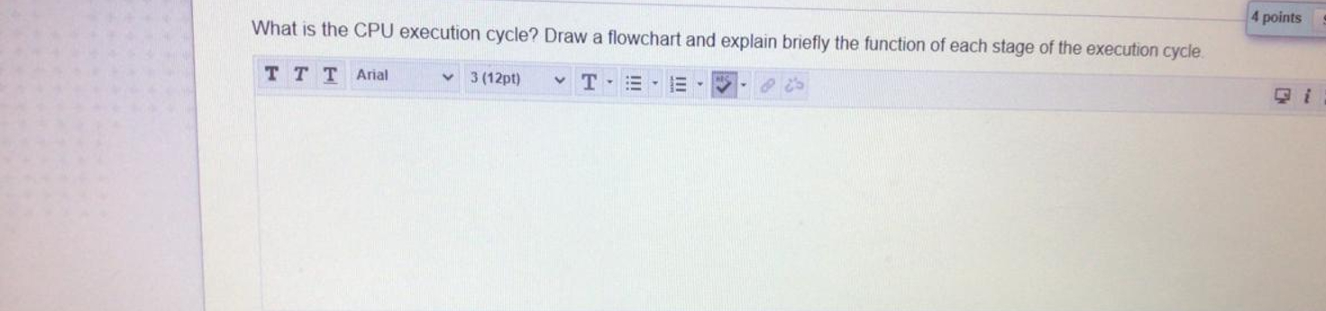  What is the CPU execution cycle? Draw a flowchart and explain
