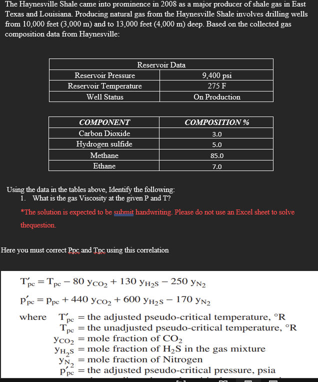  Tpc'=Tpc-80yCO2+130yH2S-250yN2 ppc'=ppc+440yCO2+600yH2S-170yN2 where ,Tpc'= the adjusted pseudo-critical temperature, R Tpc= the