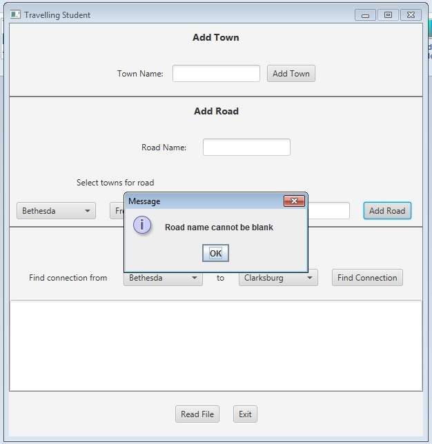 swing for the GUI The GUI The GUI will have four sections: