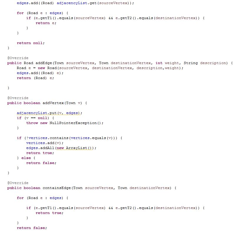 is selected, the GUI should show an error message.When a new Town
