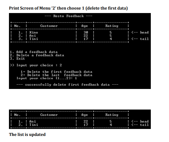 Case Linguini owns a restaurant and wants to know the experiences of