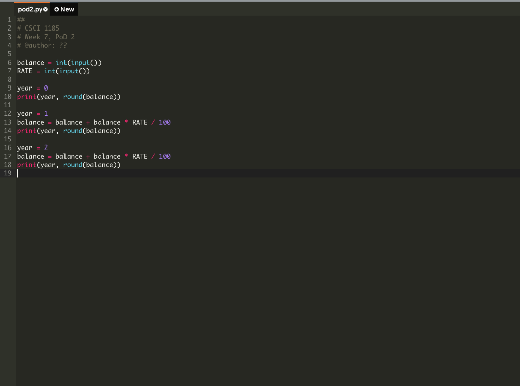 assignment, we'd like you to also think about other forms of saving.
