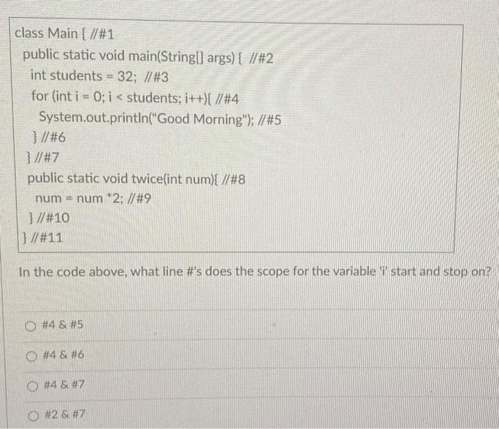 definition, parameters are passed to the method in the method call Arguments