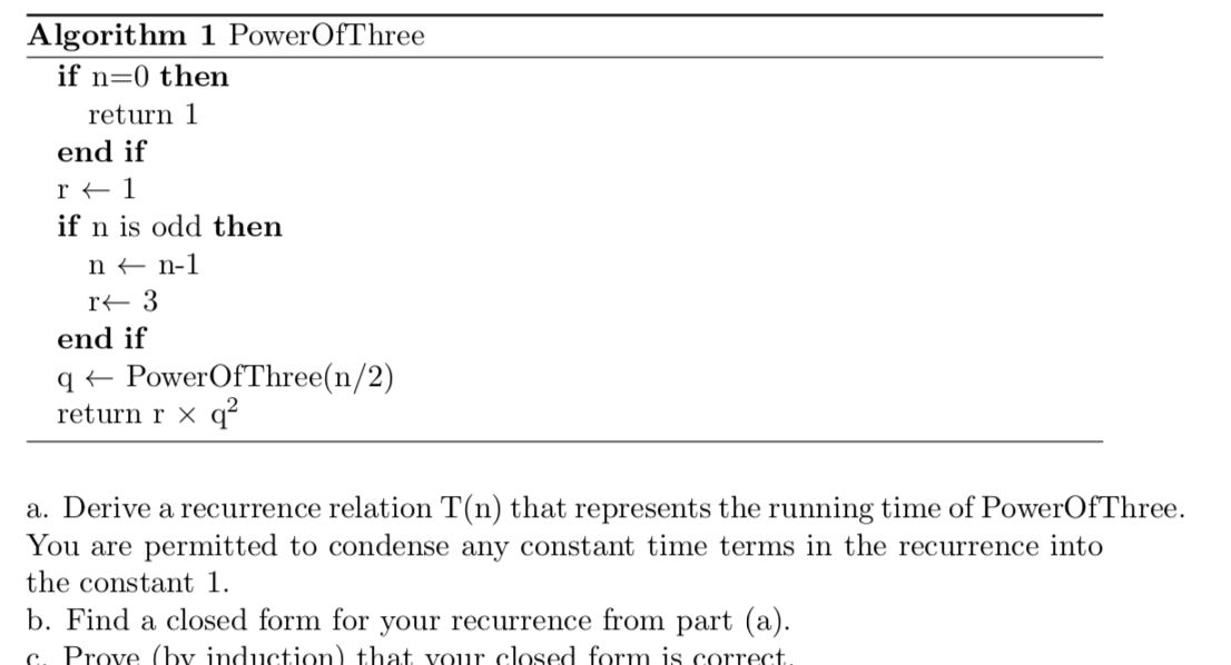 Could you please find the worst case of this algorithm ( T(n))