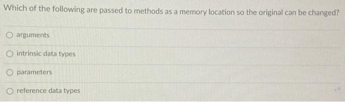 are defined as intrinsic data types, and parameters are relative data types