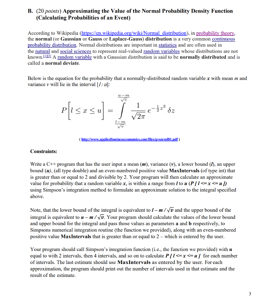 IN C++ Please Code Required for this homework (can not be modified