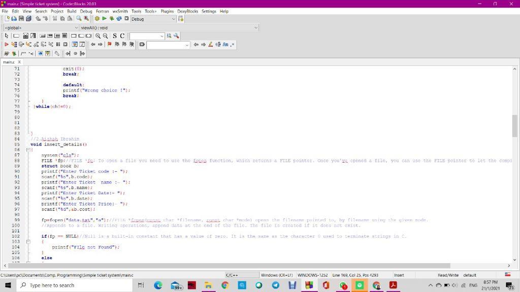 for movie code fp fopen("data.txt","r"); if (fp NULL) { printf("file does not