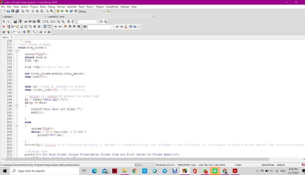 belonging to the ANSI O standard library, and included in ti //display