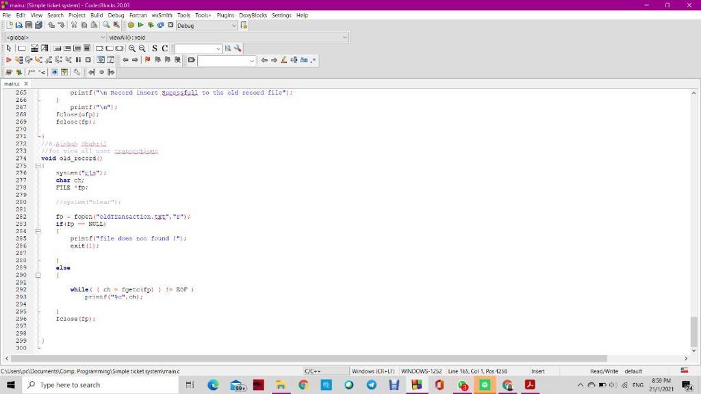 Letter of Ticket Name) ") printf(" Enter ticket code :"); scanf("%s", ticket