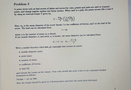 windows. thanks! MET321 Analytical Tech. Due: Thursday, April 12 Homework 16 Problem