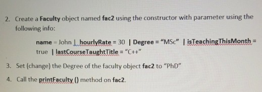 in the problem 1 (inherits from this class). The class contains the