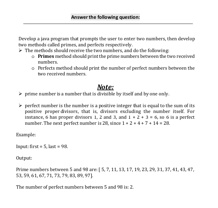  Develop a java program that prompts the user to enter two