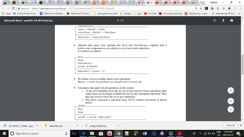 gym YouTube Concordia University Tasbenaorg : Coptic D Engineering Writing Microsoft Word-soen331-??-w18-Zed.doc