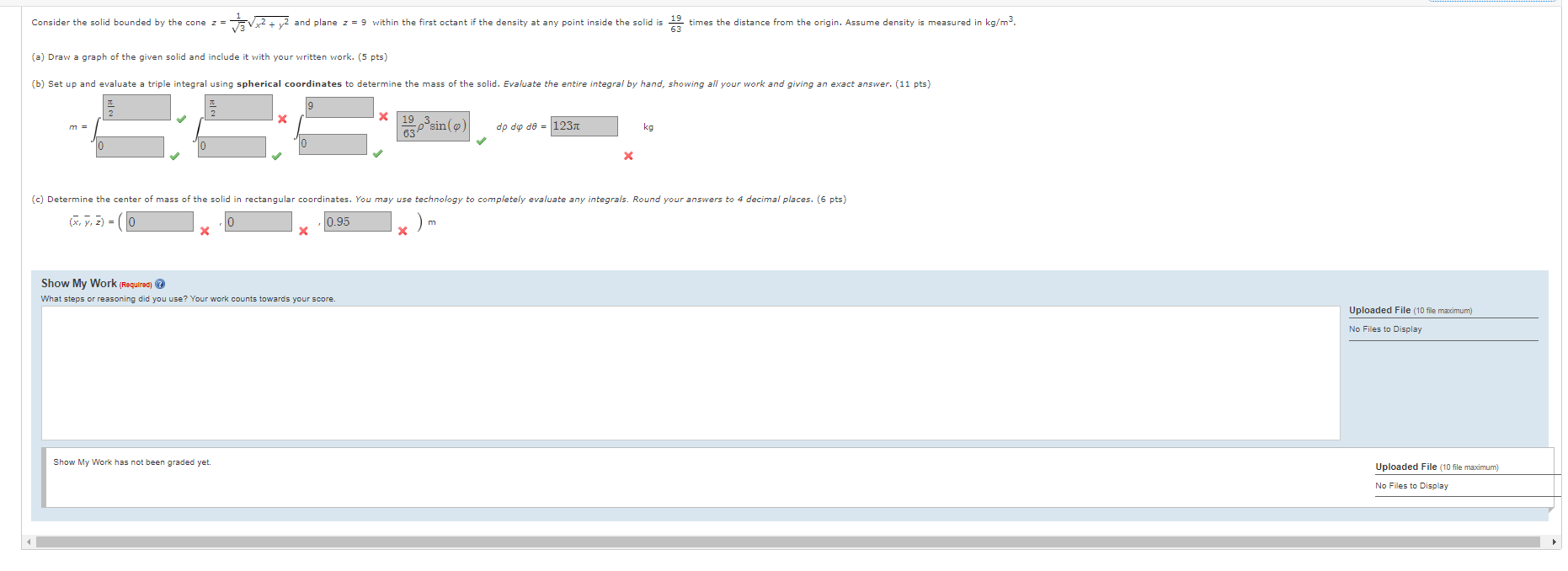  (a) Draw a graph of the given solid and include it