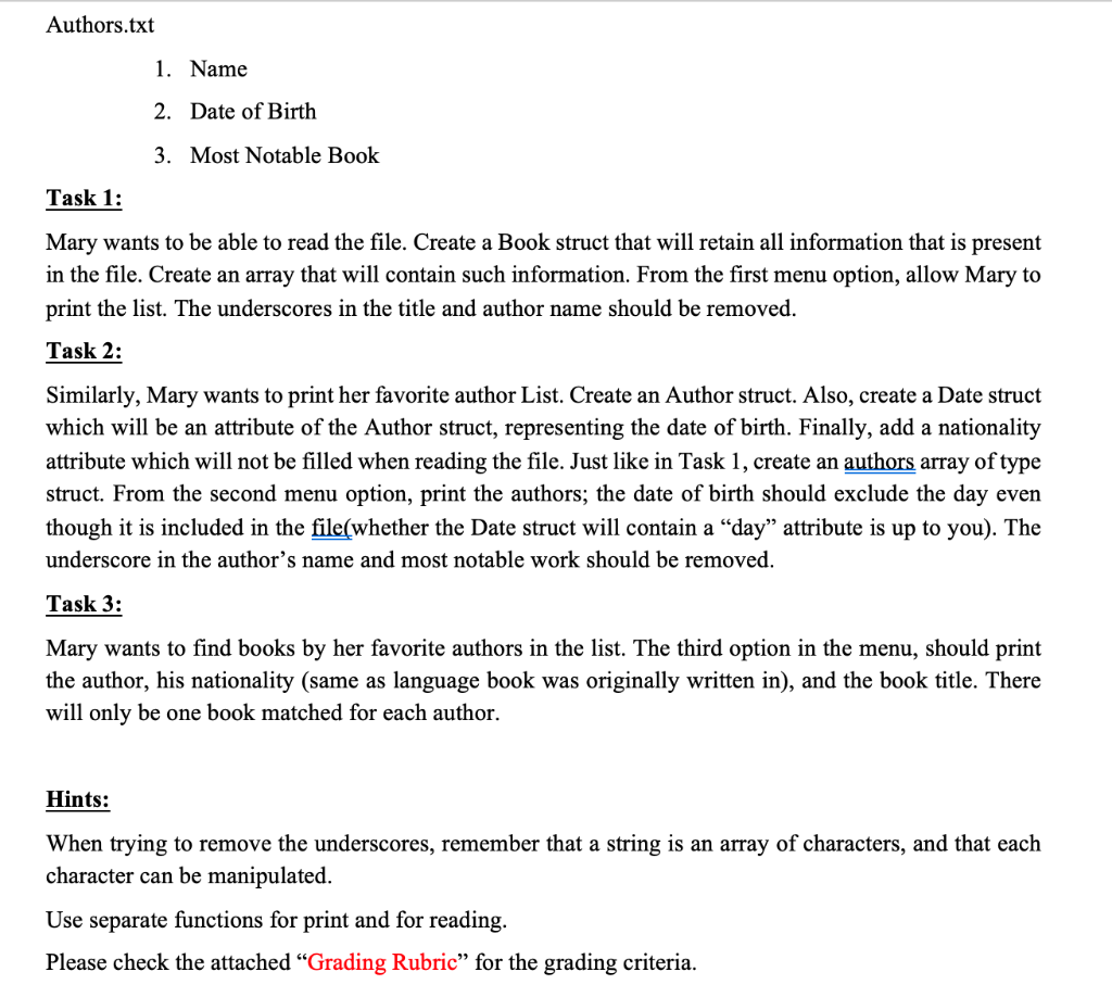 already on Chegg. No global variables. I have attached the output along
