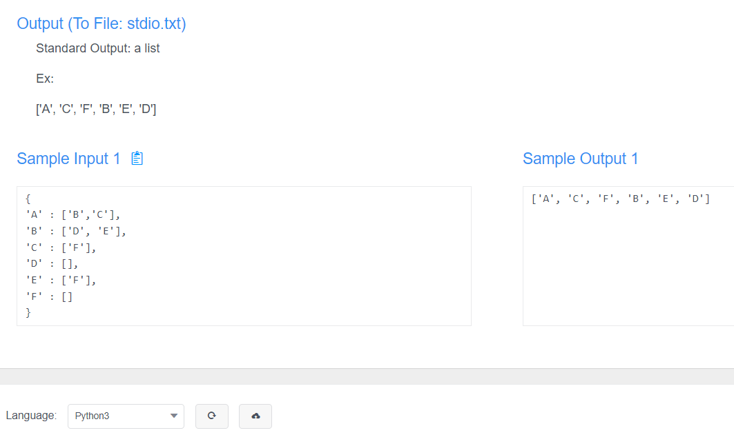 a pickle file. Write a program (python3) to traverse this graph from