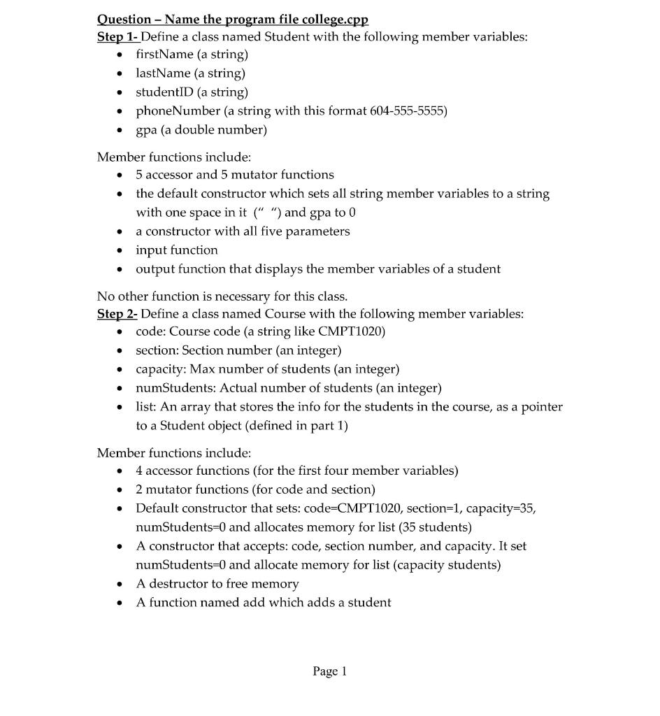  Hello! Please do all 3 steps in the C++ program question!