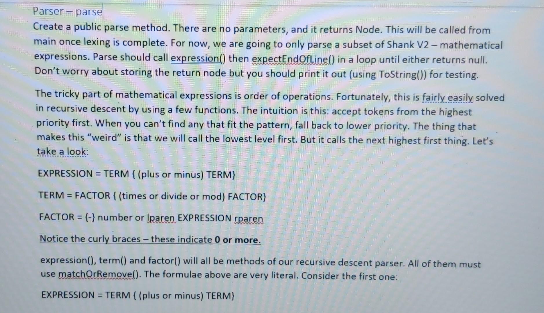 make sure that those tokens are in an order that makes sense