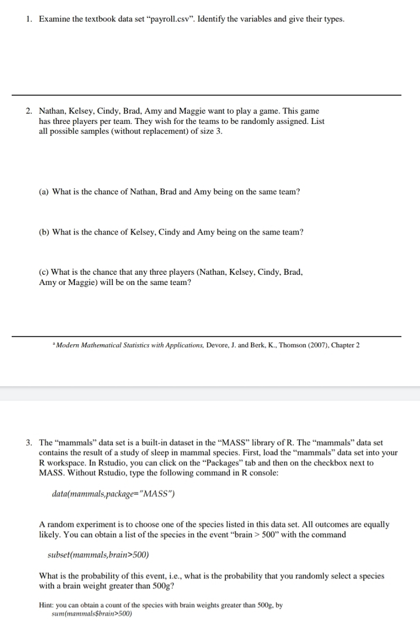 please I need help in solving this problems 1. Examine the textbook