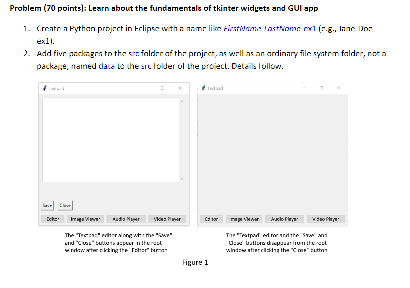 Use python and tkinter to create a mock GUI application. Like below.