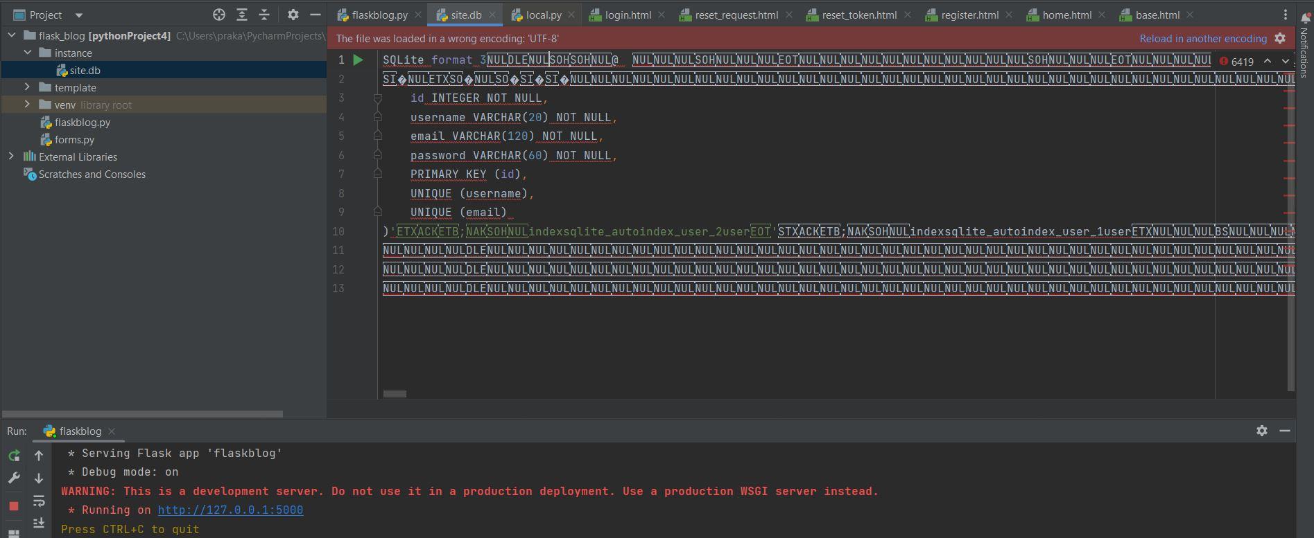 this is my code from flask import Flask, render_template, url_for, flash, redirect