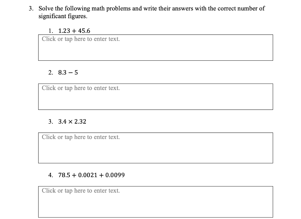 Solve the following math problems and write their answers with the