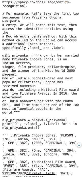 are inside the file. Feel free to write and run your own