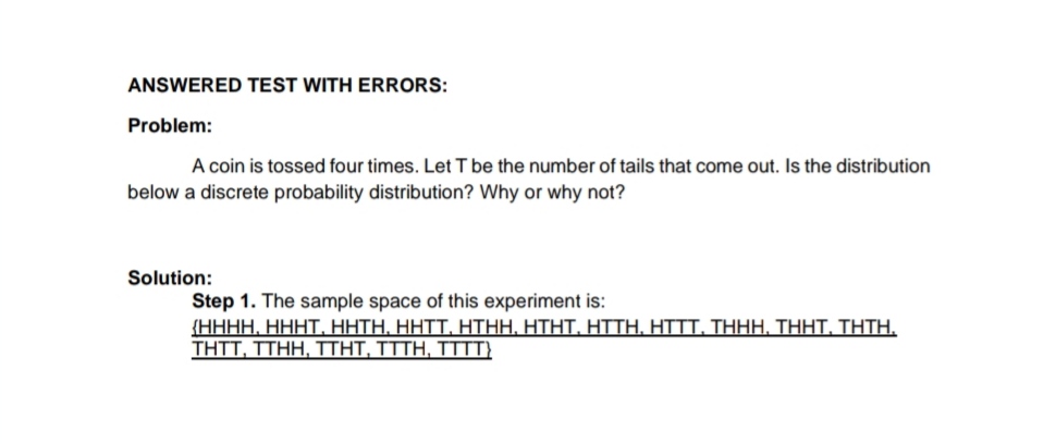 Given below are a situation and its step-by-step procedure in constructing aprobability