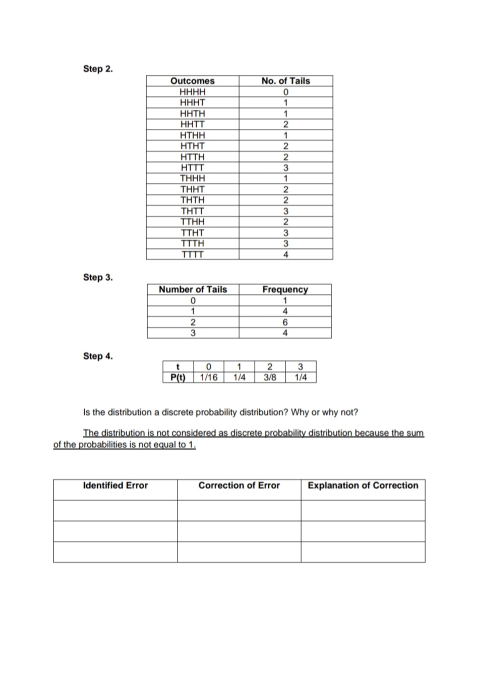 distribution, which is already answered for you. Your job is to check
