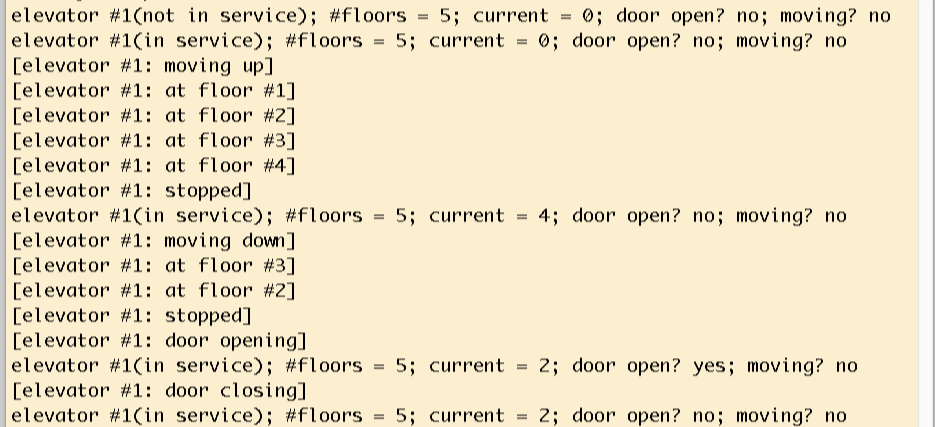 Write a C++ class to implement the elevator class defined below. Here