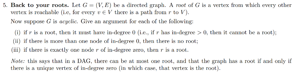  5. Back to your roots. Let = (y E) be a