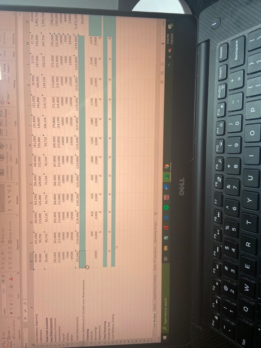 how do you figure out the correct formula for cell B14 to