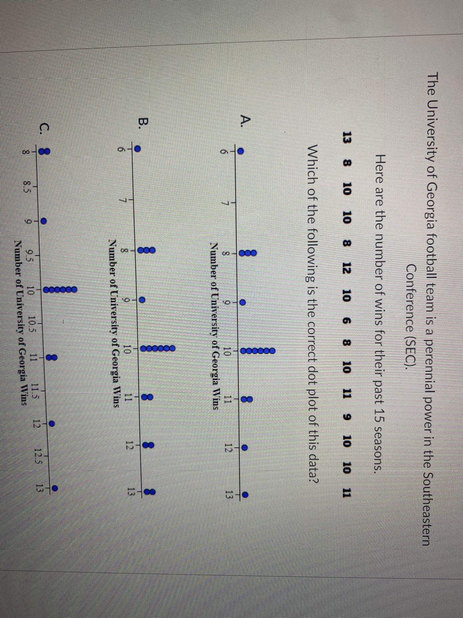 8 12 10 6 8 10 11 9 10 10 11 Describe