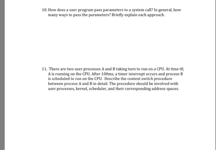 fork0 has been called, and "fork returned" if it returns. A particular