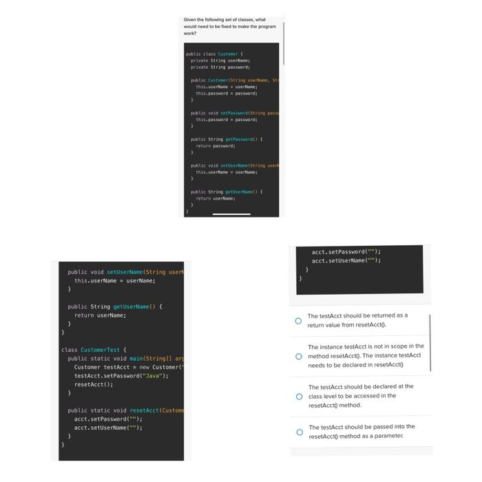  Java programming! please help, will provide like. Given the following set