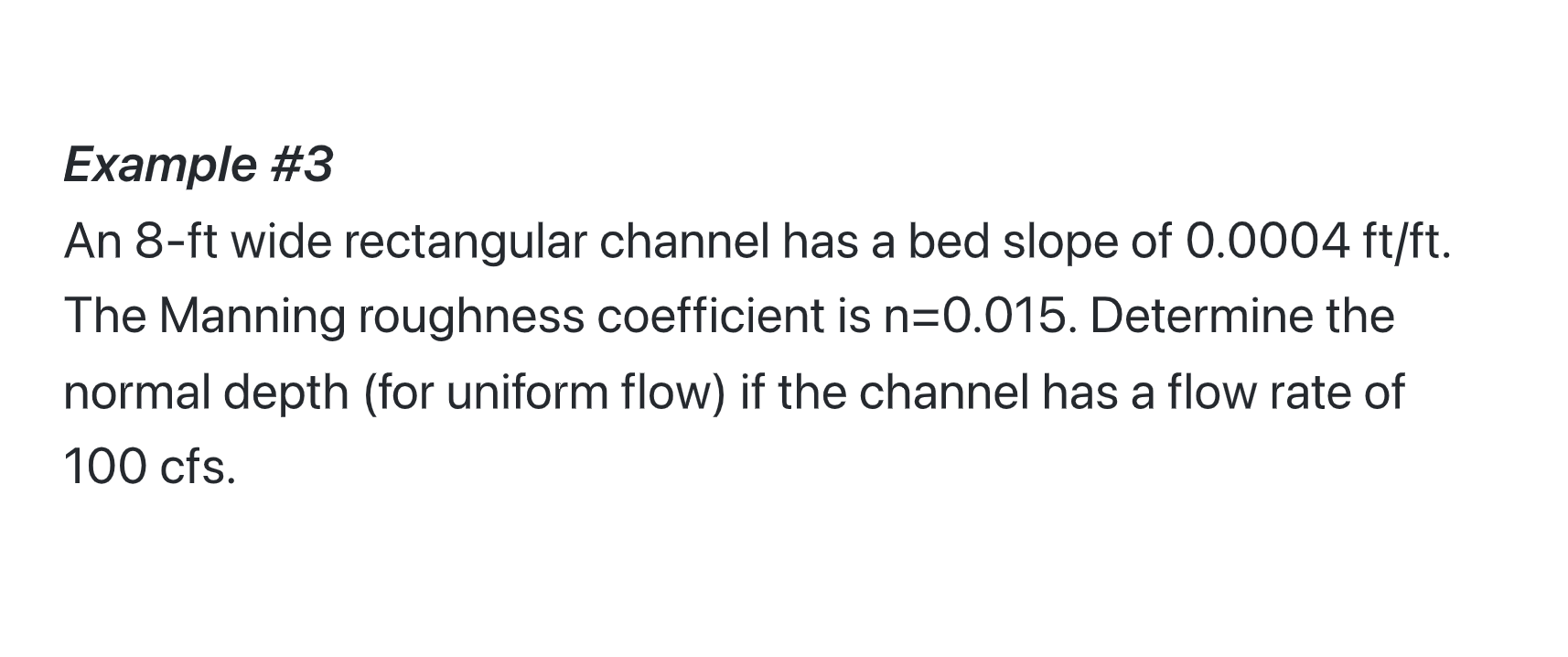 Can you please write the code that answers example 3, using the