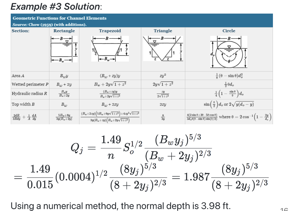 code given in picture 3. It should =3.98 Example \#3 An 8-ft