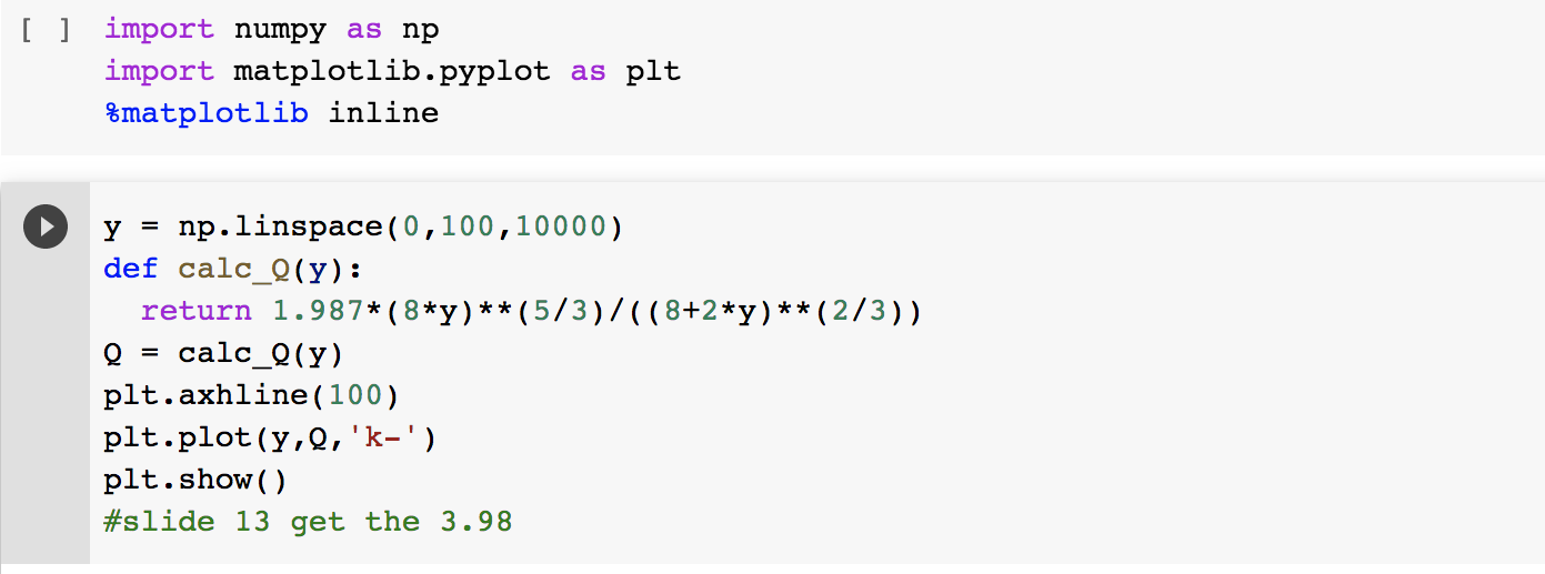 wide rectangular channel has a bed slope of 0.0004ft/ft. The Manning roughness