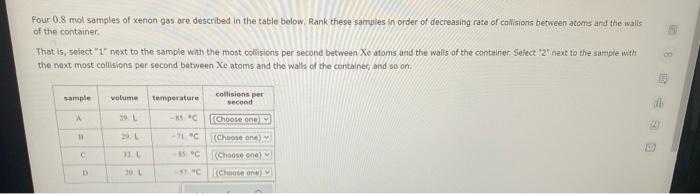 1.8 atm 259. D 1.0 mol X (s) 1.4 atm -46, B