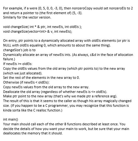 appreciated) Whenever you dynamically allocate memory using new, be sure you Put