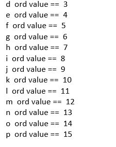 The output should look like "EdAsNn etc. use the operator or the