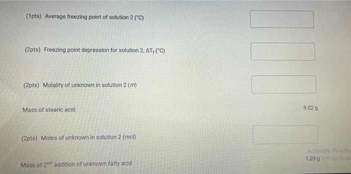 unknown Trial 1 acid Time 0 30 7. 130 Tent 85 79.9