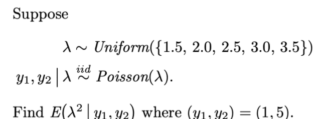  \fSuppose data w and unknown parameter S E (0, co) are