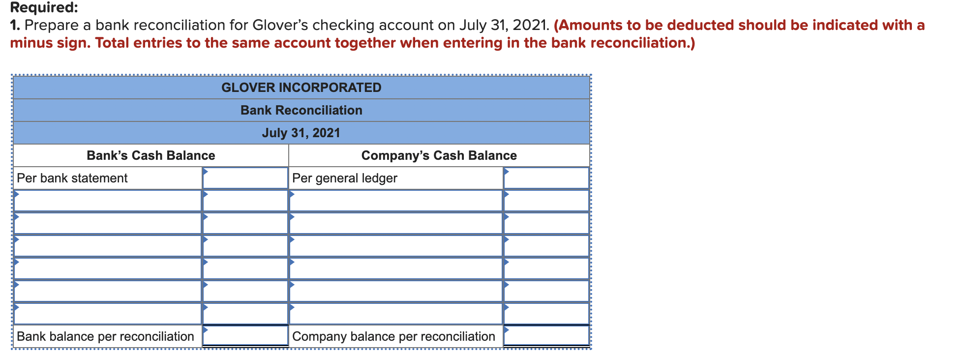 Required information Problem 4-3B Prepare the bank reconciliation and record cash adjustments