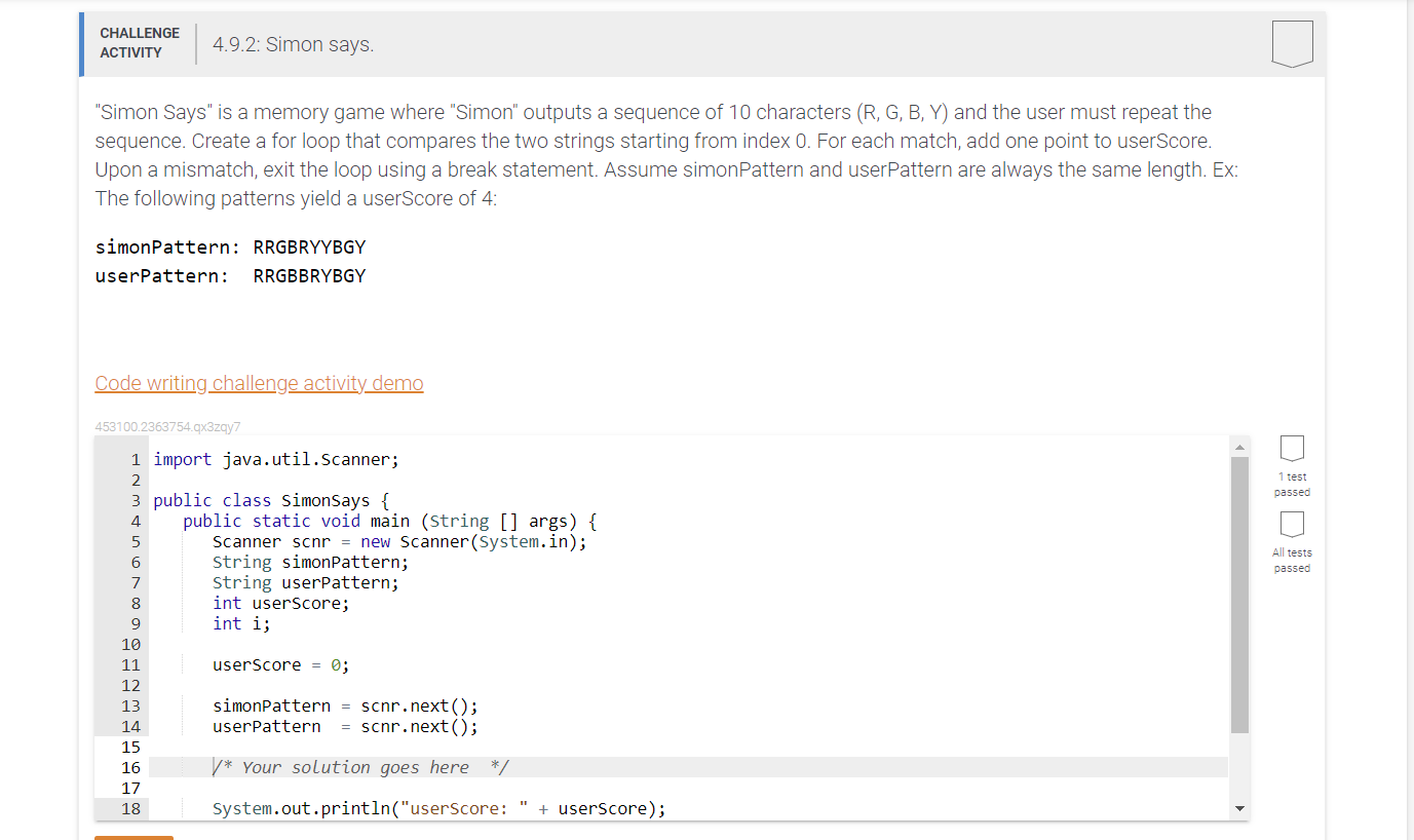 I can only put code in from line 16 and this is