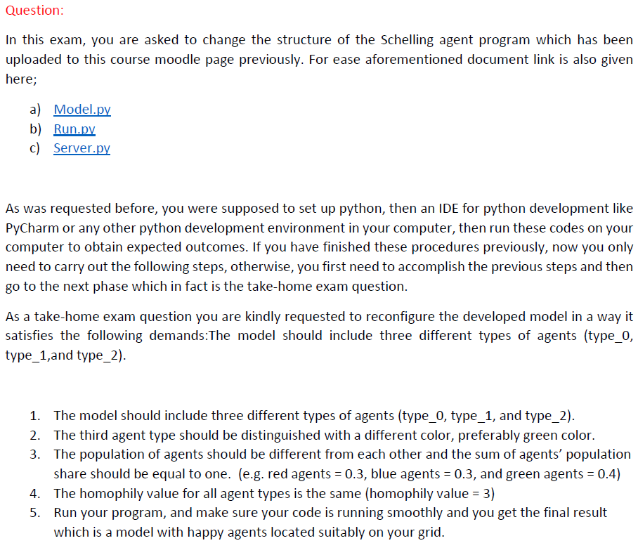  MODEL import mesa class SchellingAgent(mesa.Agent): """ Schelling segregation agent """ def