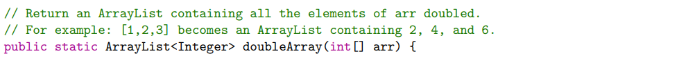 Java8 programming,arraylist,the method prototype must be used to solve this problem, and