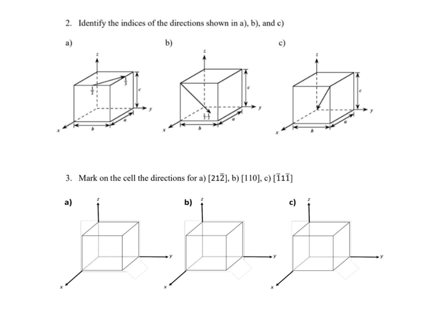  answer question 2 and 3 