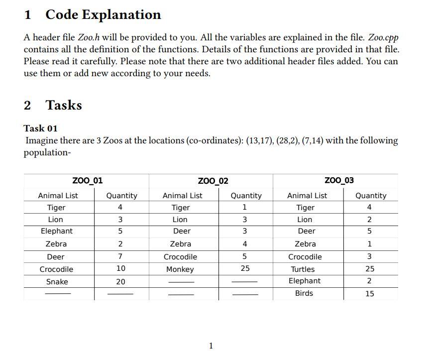  Answer only Question number 2 1 Code Explanation A header file